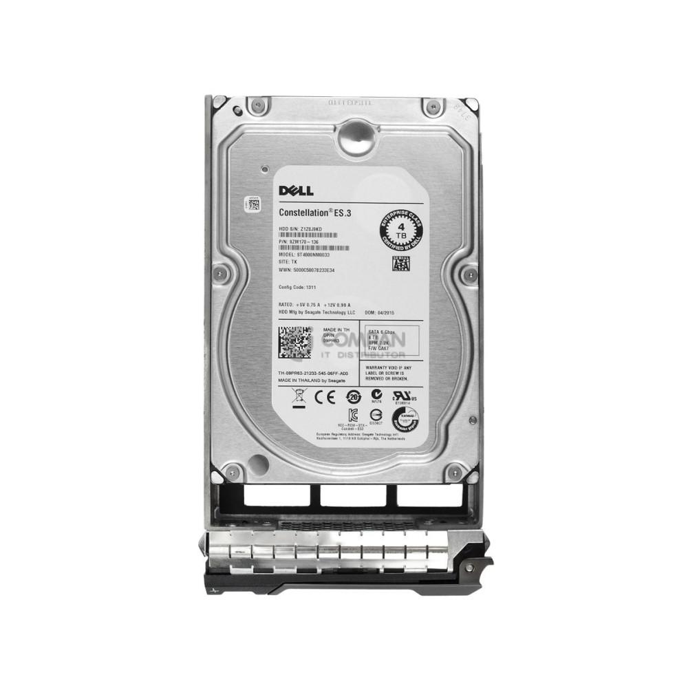 9PR63 DELL 4TB 7.2K 6G 3.5 SATA LFF HOT-SWAP R HDD 09PR63